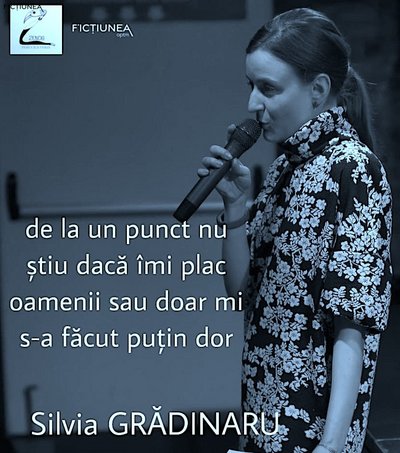 ZENOB - Silvia Grădinaru: Undeva pe drum, însă, am deprins reflexul să mă tem de vorbitul în public