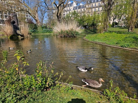 Carmen ANDREI - Martie la Paris cu poezie și rațe în scuarul Batignolles